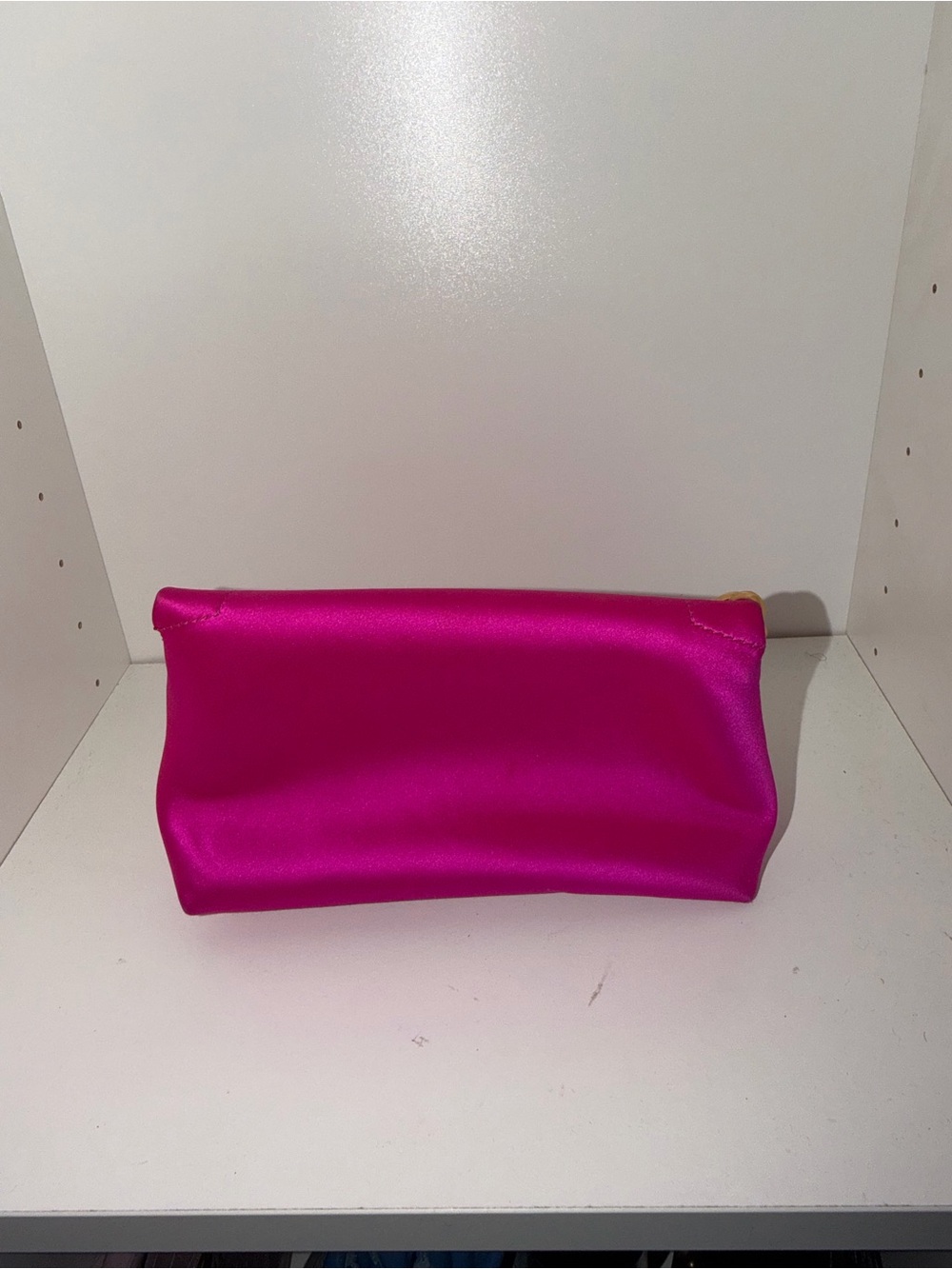 Tom Ford Hot Pink Satin Shoulder Bag with Gold Chain Strap - Picture 2 of 2